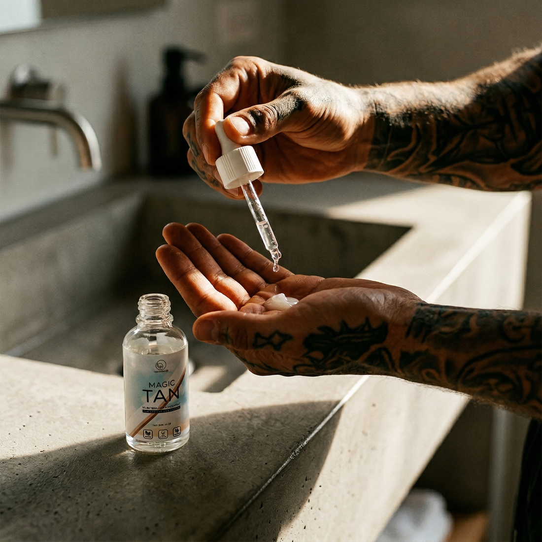 Selbstbräuner auf Tattoo: Verblasst die Haut? Mythen & Fakten