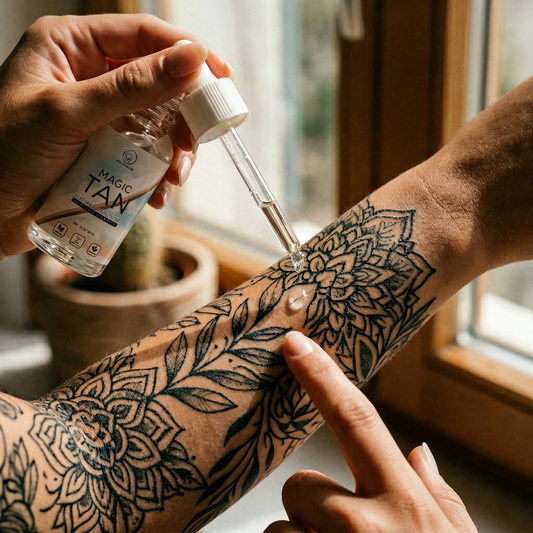 Selbstbräuner auf Tattoos: Tipps für sichere Anwendung
