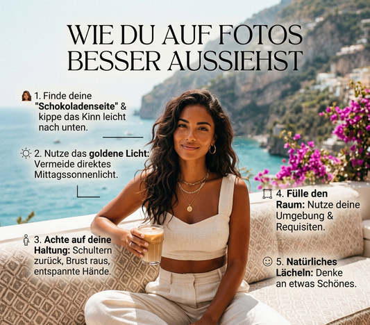 Wie du auf Fotos besser aussiehst: Eine Anleitung