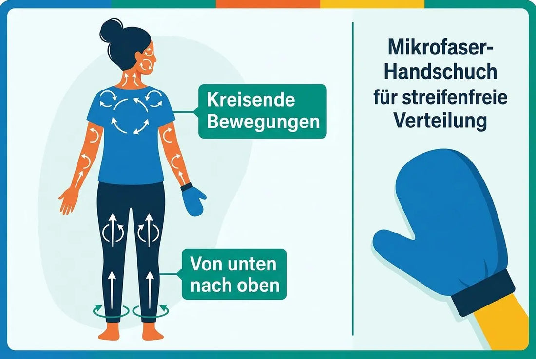 Gleichmäßige bräune ohne flecken: selbstbräuner richtig auftragen