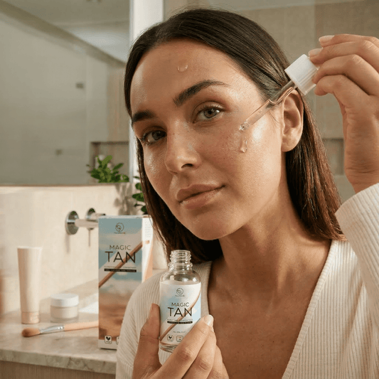 Gleichmäßige Bräune im Gesicht natürlich und effektiv - Magic Tan®