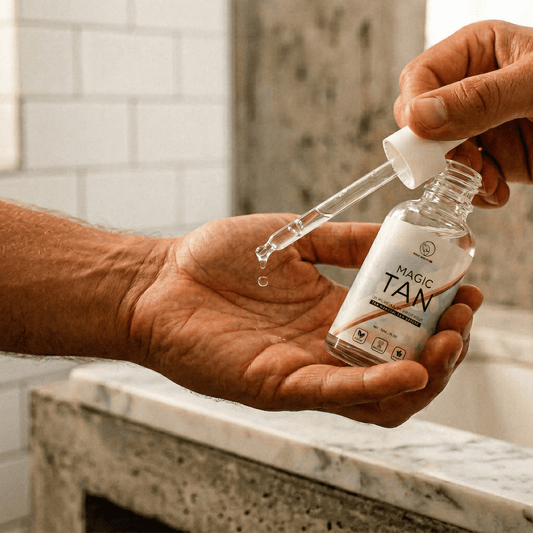 Männer-Selbstbräuner: Gleichmäßige Bräune sicher erreichen - Magic Tan®